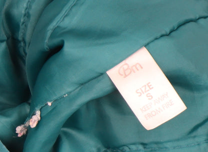 Womens UK Size S BM Green Parka Coat