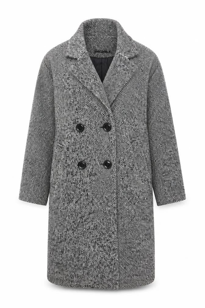 Womens UK Size 10 New Look Black Pea Coat