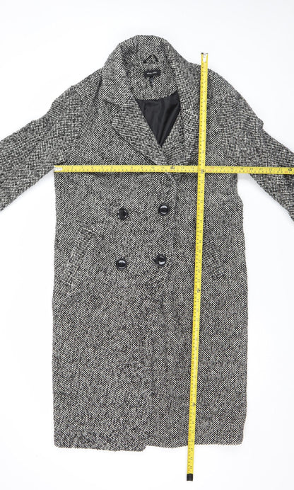 Womens UK Size 10 New Look Black Pea Coat