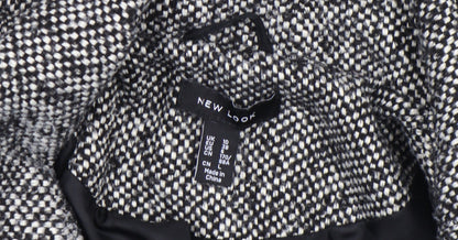Womens UK Size 10 New Look Black Pea Coat