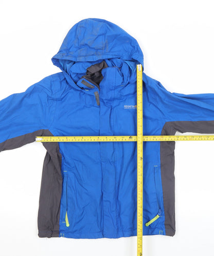 Boys UK Size 11-12 Years Regatta Great Outdoors Blue Rain Coat