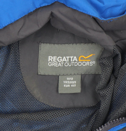 Boys UK Size 11-12 Years Regatta Great Outdoors Blue Rain Coat