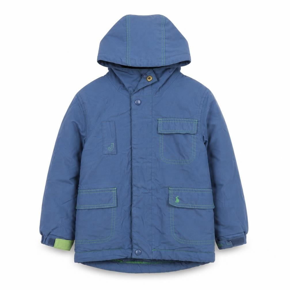 Boys UK Size 3 Years Joules Blue Parka Coat