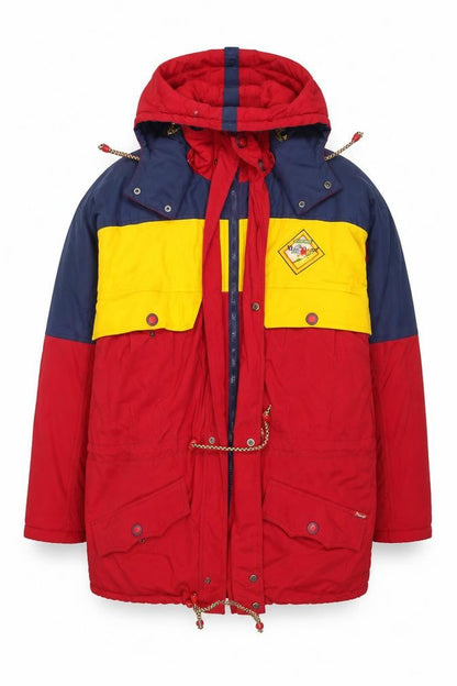 Mens UK Size L Marin Alpin Red Parka Coat