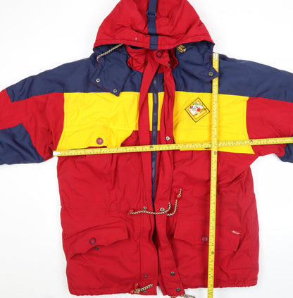 Mens UK Size L Marin Alpin Red Parka Coat