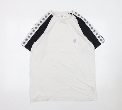 Mens UK Size XL Police White  T-Shirt