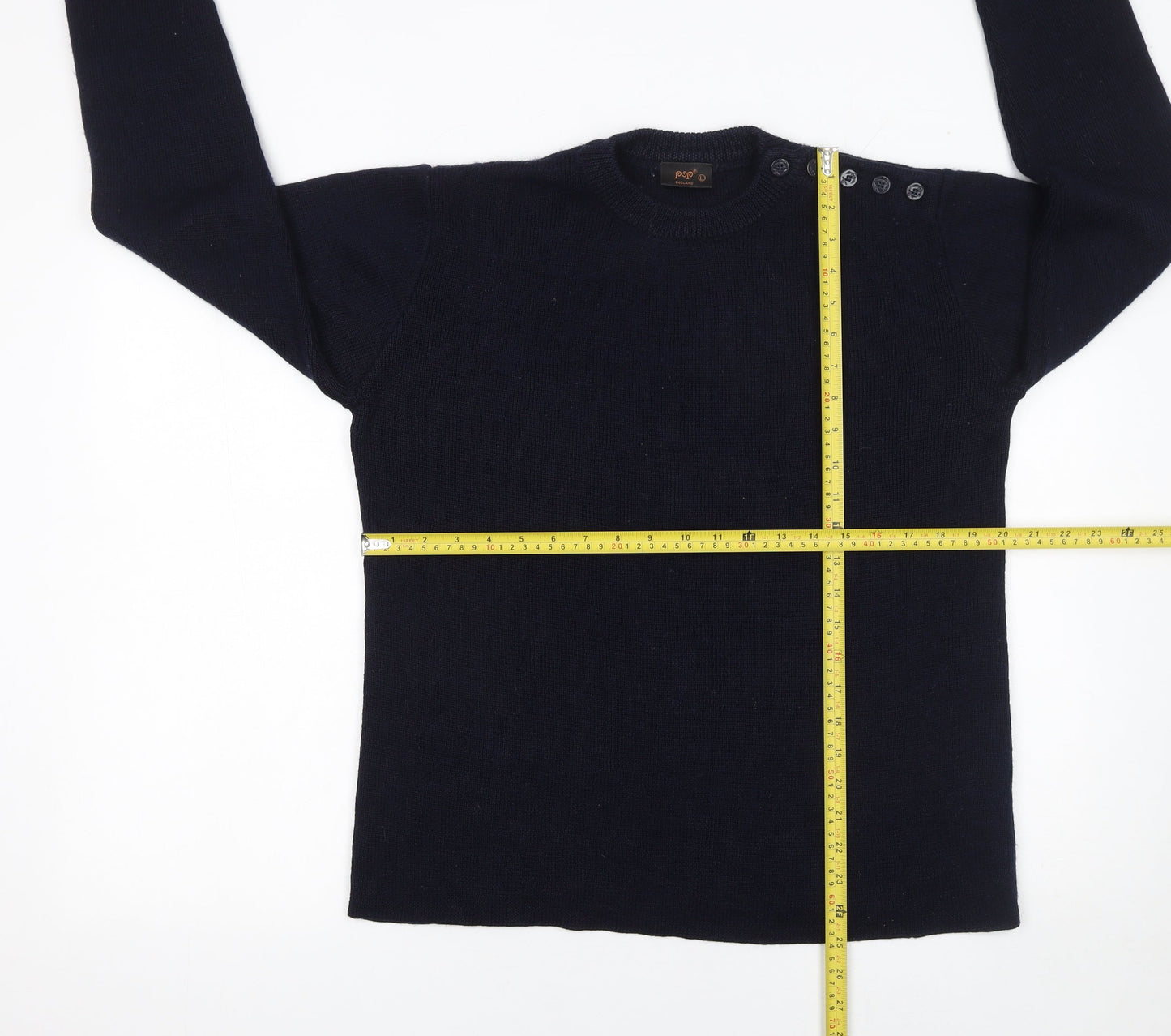 Womens UK Size L POP Black Pullover Jumper