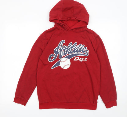 Boys UK Size 11-12 Years Primark Red Pullover Hoodie