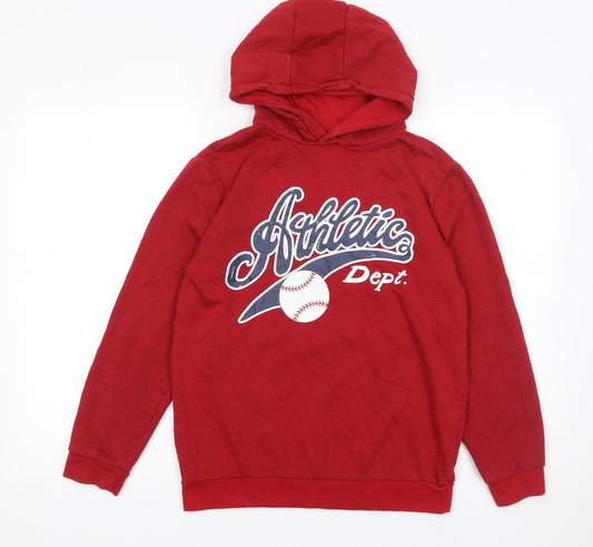 Boys UK Size 11-12 Years Primark Red Pullover Hoodie
