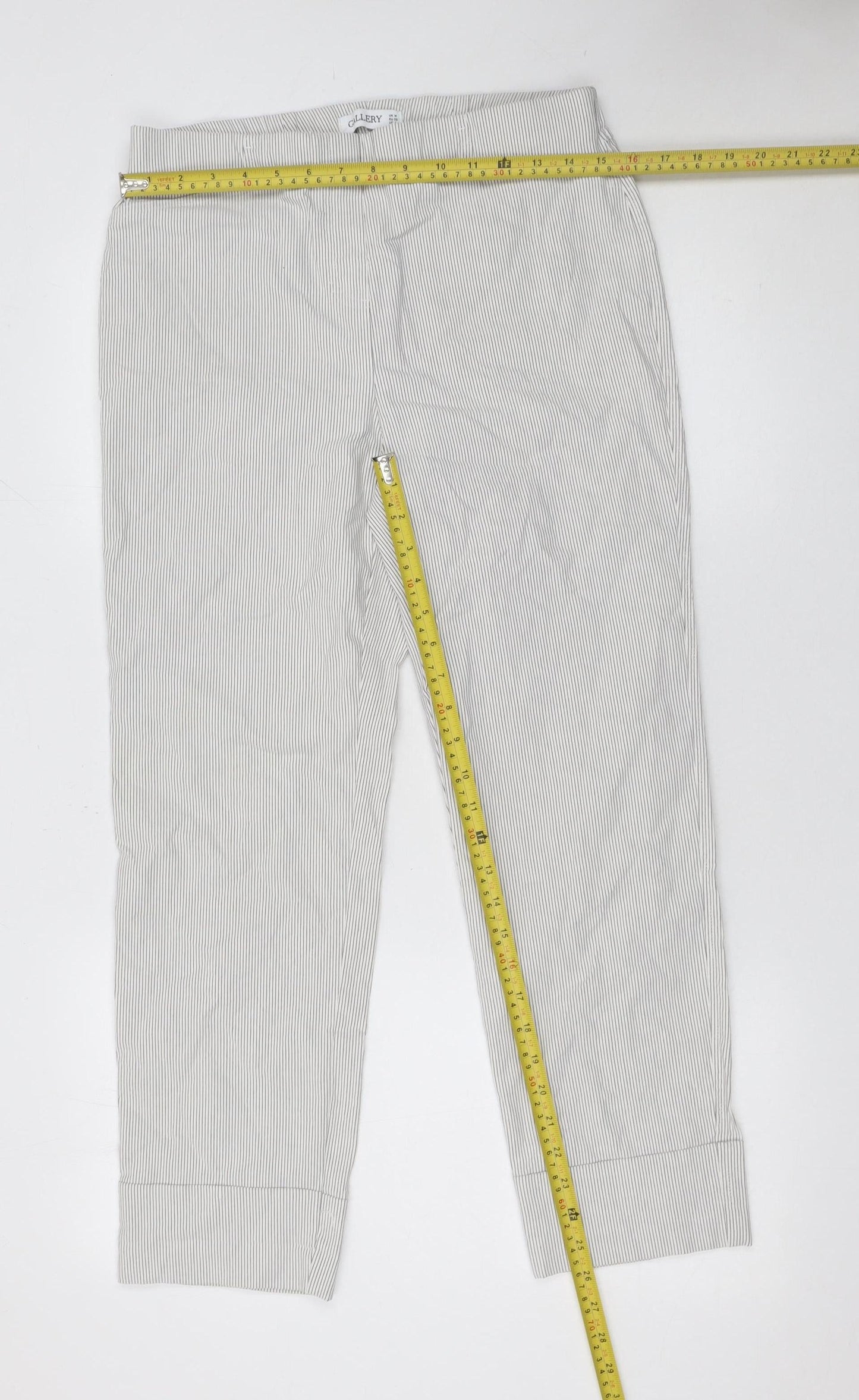 Womens UK Size M Gallery Regular Fit CasualTravel Grey Trousers