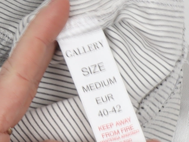 Womens UK Size M Gallery Regular Fit CasualTravel Grey Trousers