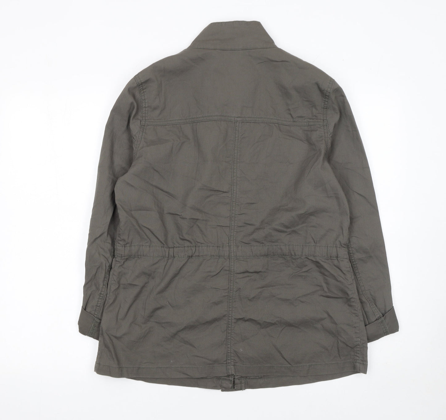 Debenhams Women’s Grey Cotton Military Jacket Size 14