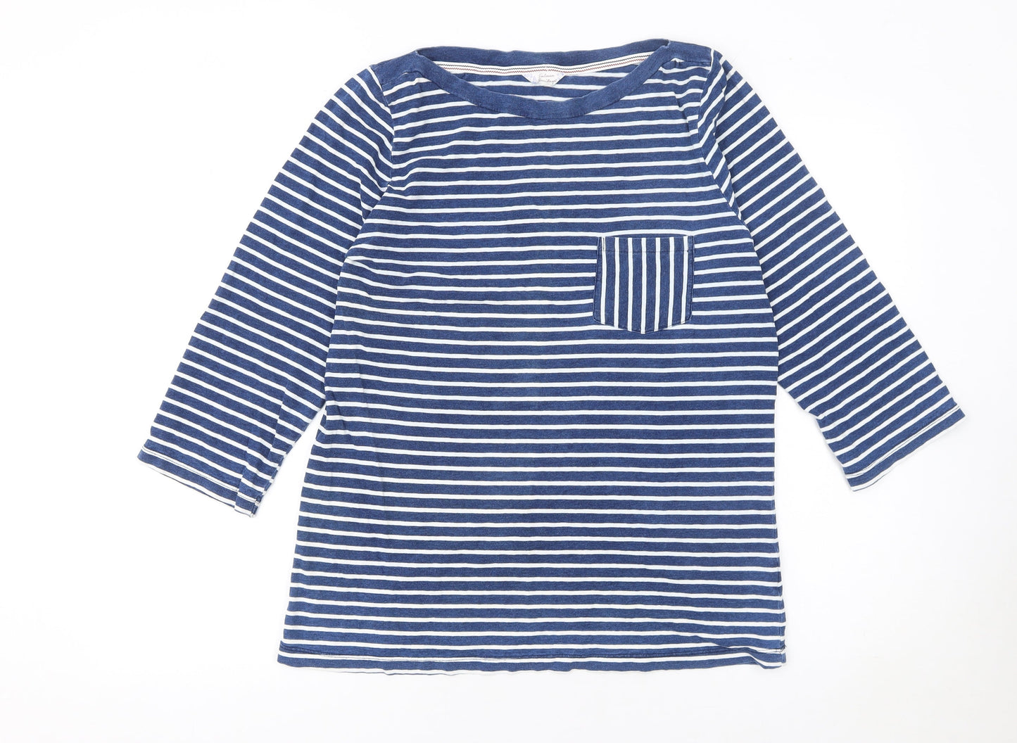 Womens UK Size 14 Falmer Heritage Blue Basic T-Shirt