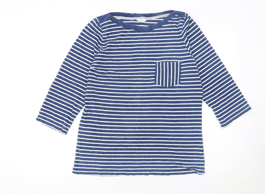 Womens UK Size 14 Falmer Heritage Blue Basic T-Shirt