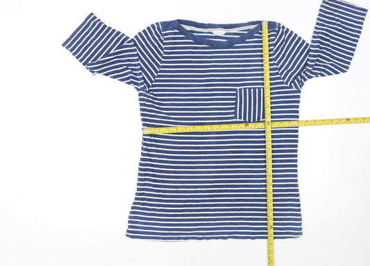Womens UK Size 14 Falmer Heritage Blue Basic T-Shirt