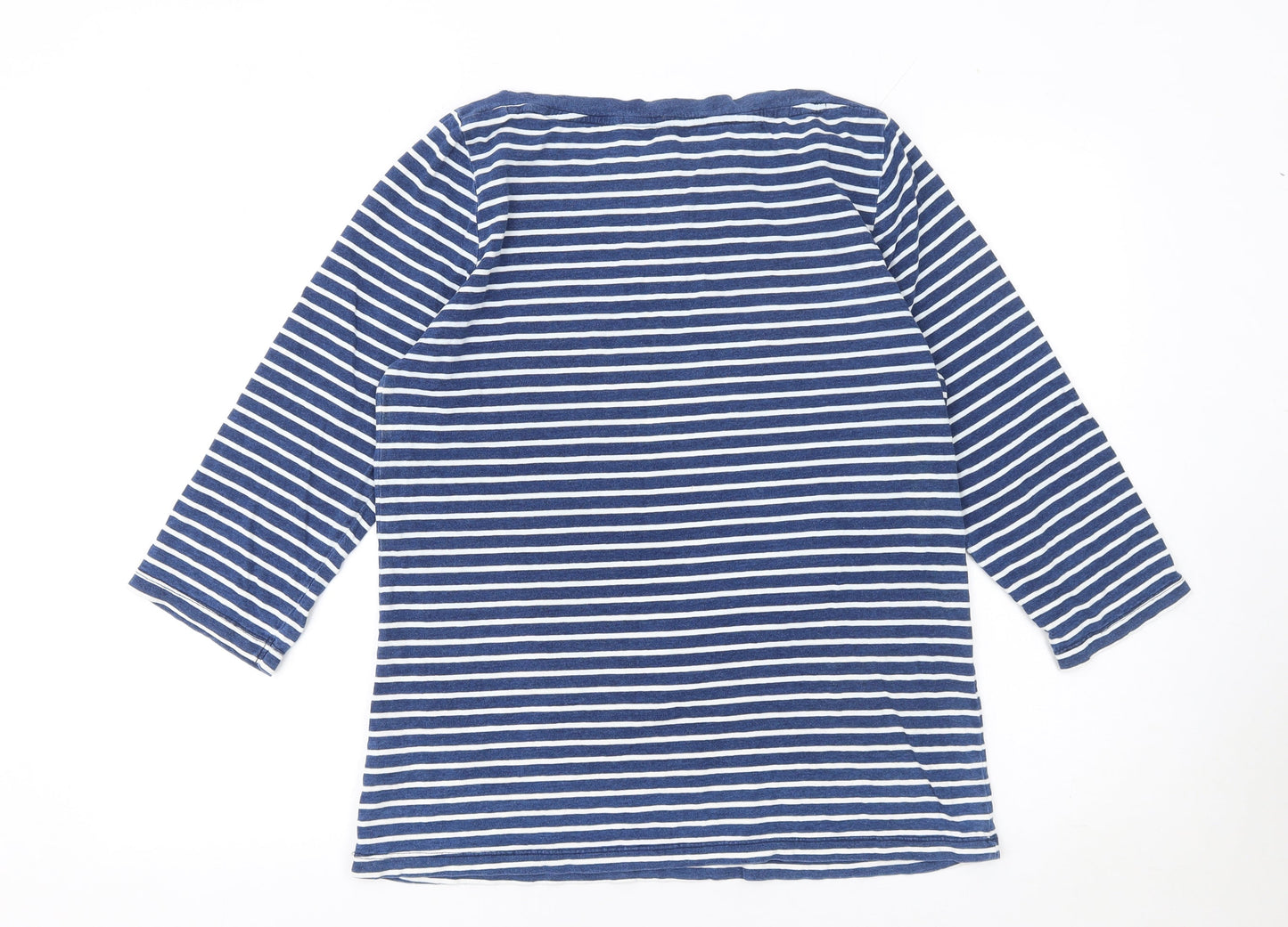 Womens UK Size 14 Falmer Heritage Blue Basic T-Shirt