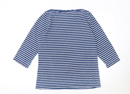 Womens UK Size 14 Falmer Heritage Blue Basic T-Shirt