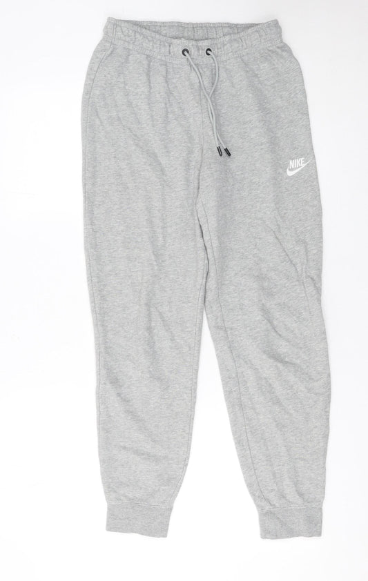 Womens UK Size S Nike Regular Fit Jogger Grey Trousers