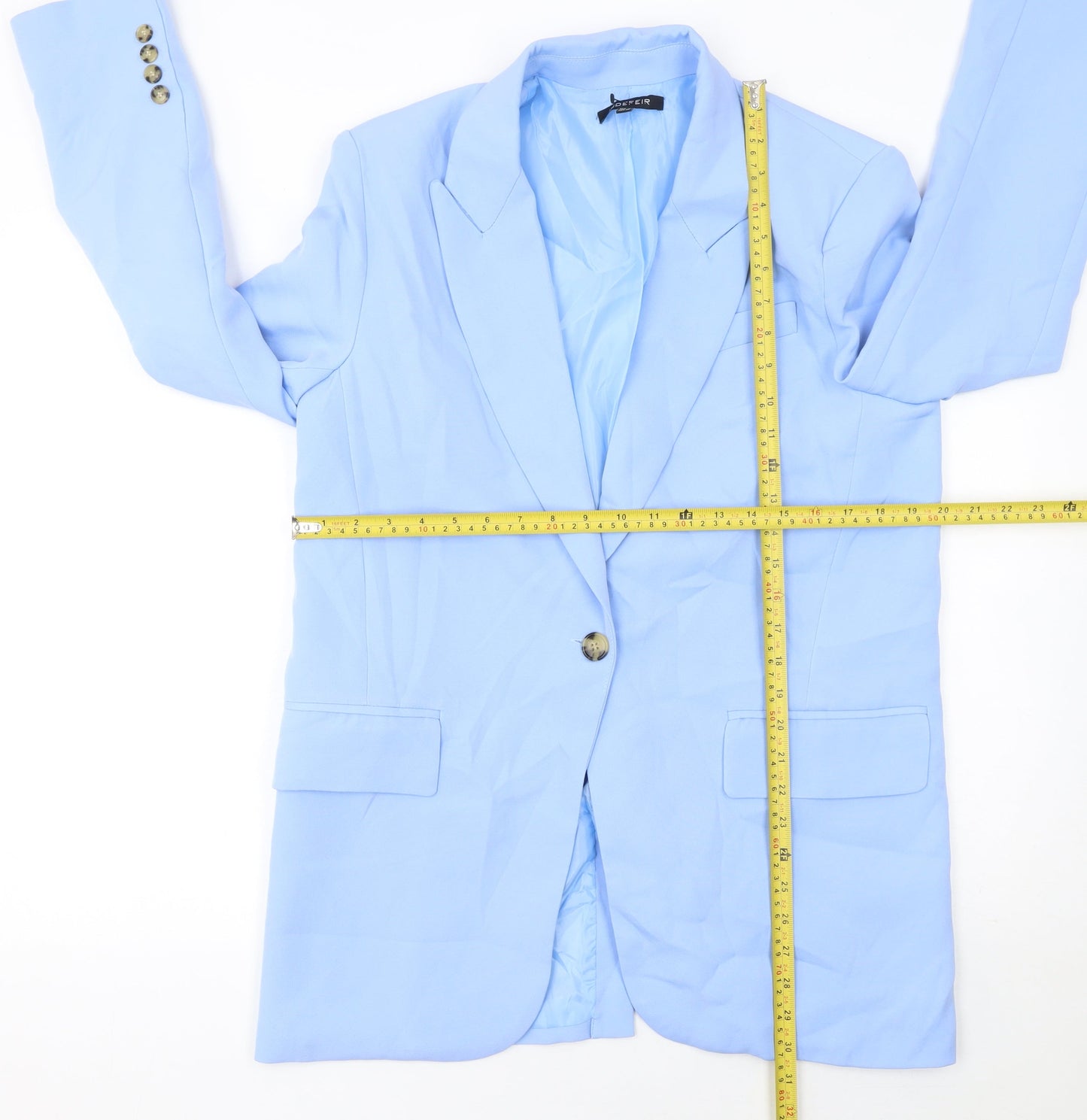 Womens UK Size 8 INDEFEIR Regular Blue Blazer