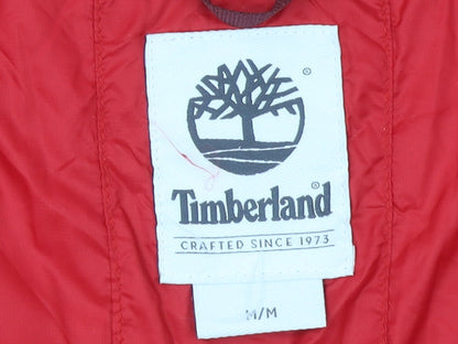 Womens UK Size M Timberland Red Windbreaker Coat