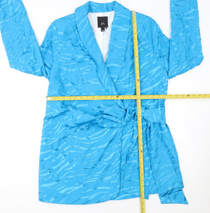 Womens UK Size 14 River Island Regular Blue Blazer