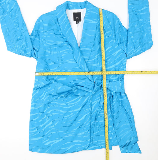 Womens UK Size 14 River Island Regular Blue Blazer