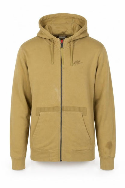 Mens UK Size S Nike Brown Full Zip Hoodie