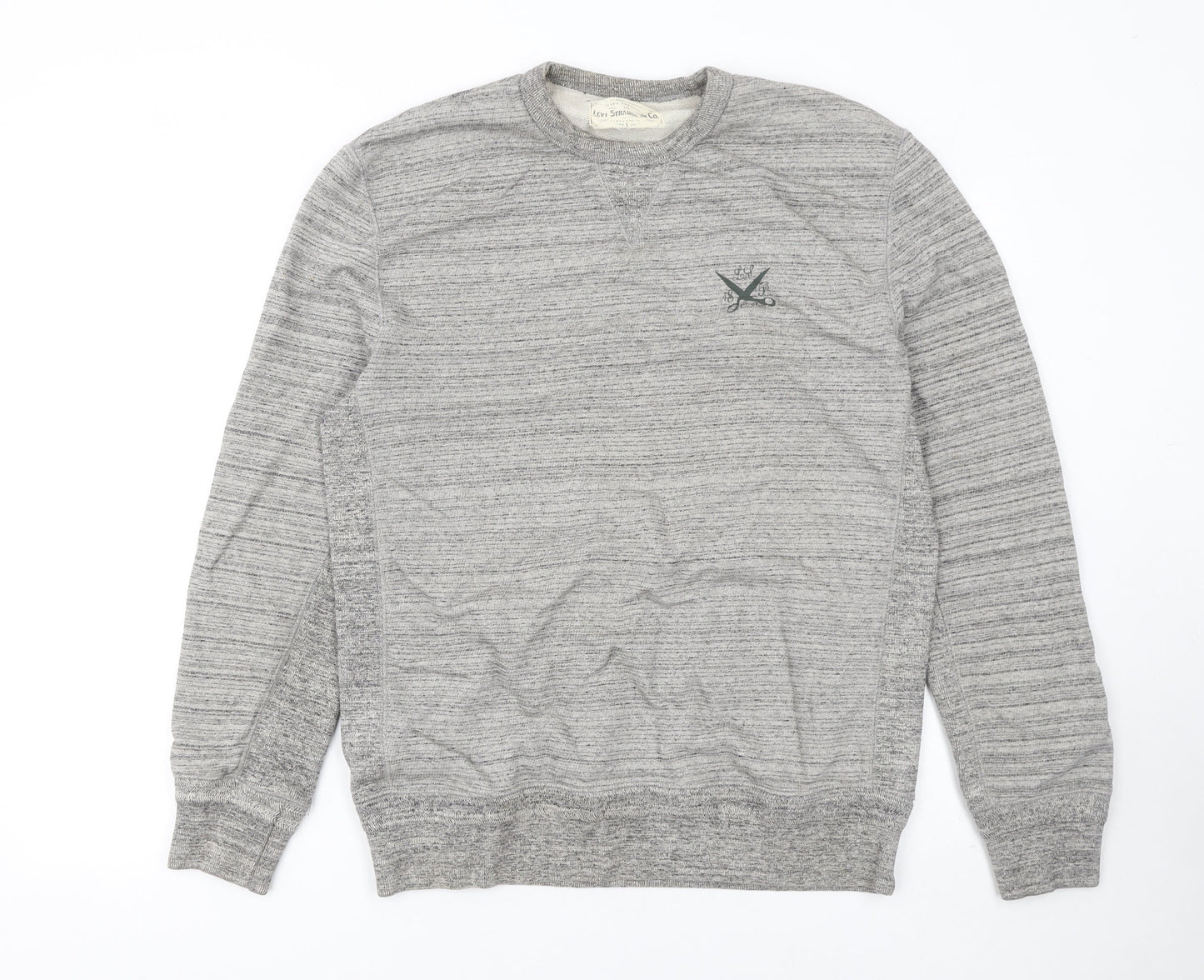 Mens UK Size M Levi Strauss & Co. Grey Pullover Sweatshirt