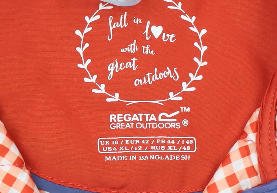 Womens UK Size 16 Regatta Red Quilted Coat