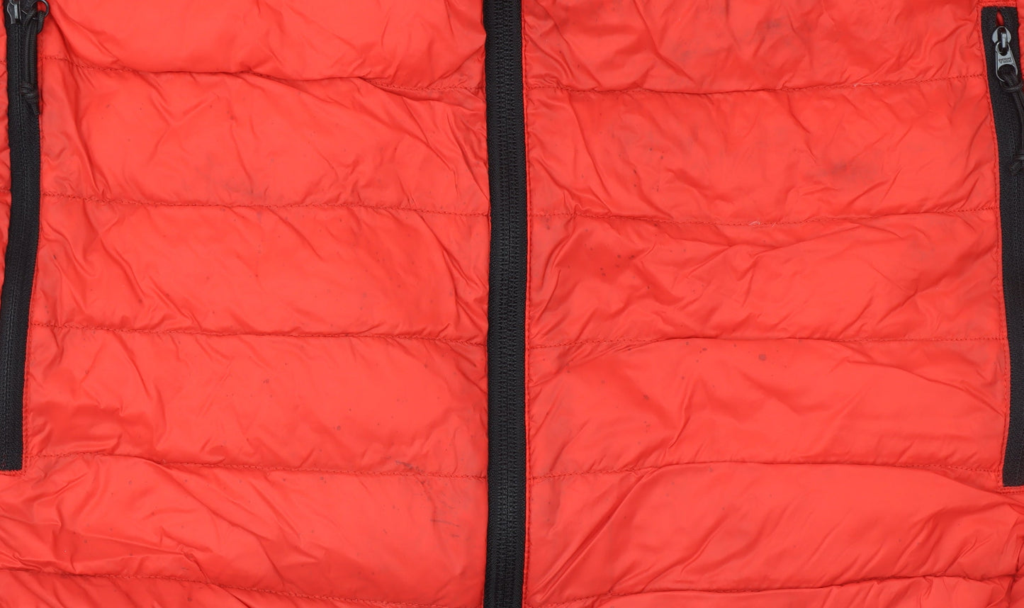 Womens UK Size 10 Quechua Red Puffer Jacket