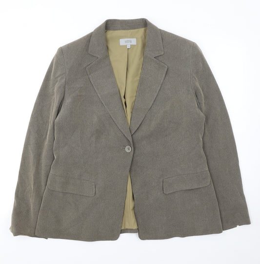 Womens UK Size 16 Marks and Spencer Regular Beige Blazer
