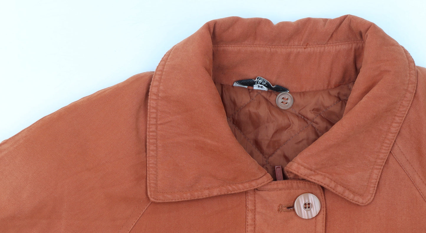 Womens UK Size M Klass Collection Orange Overcoat