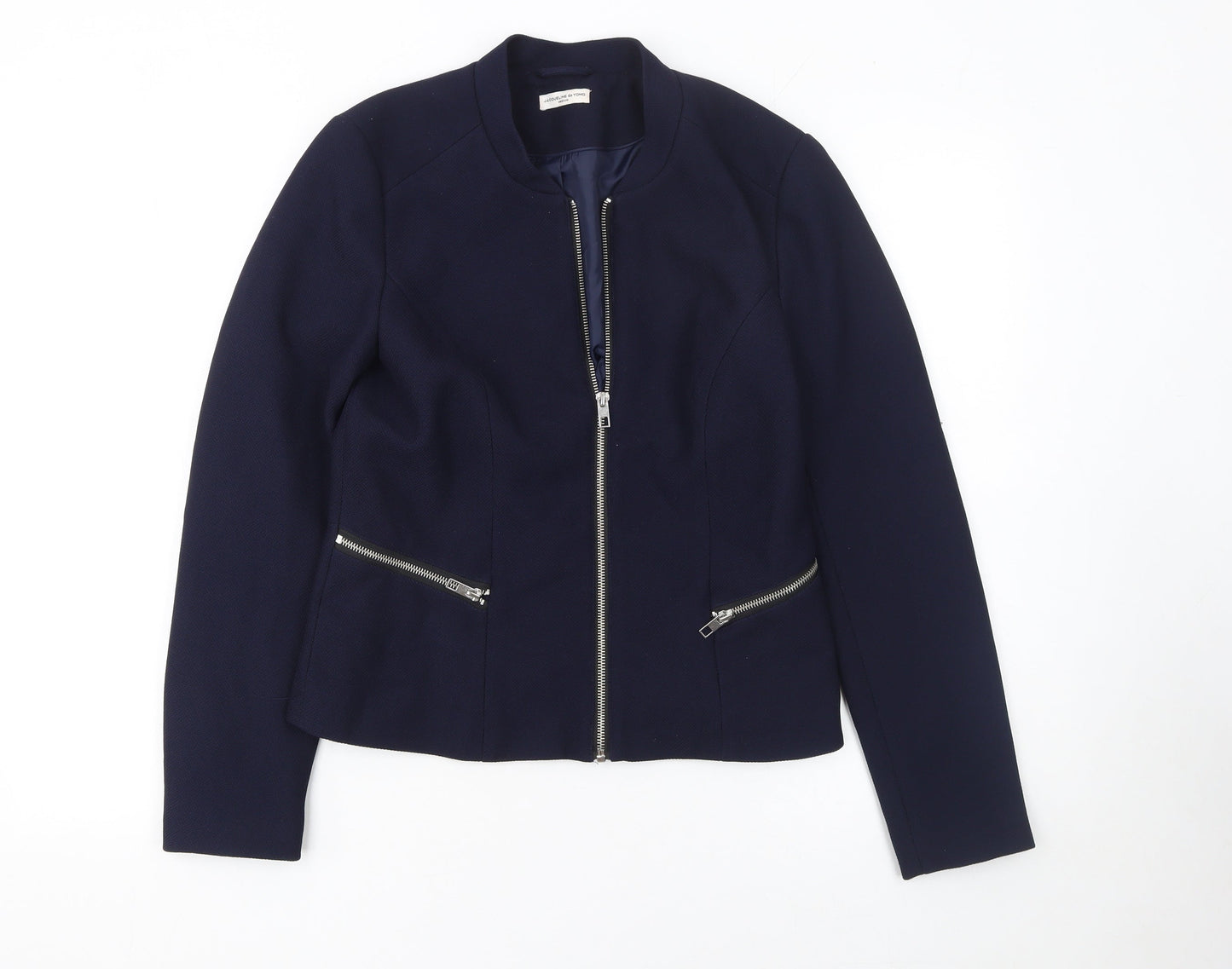 Womens UK Size 12 Jacqueline de Yong Blue Basic Jacket