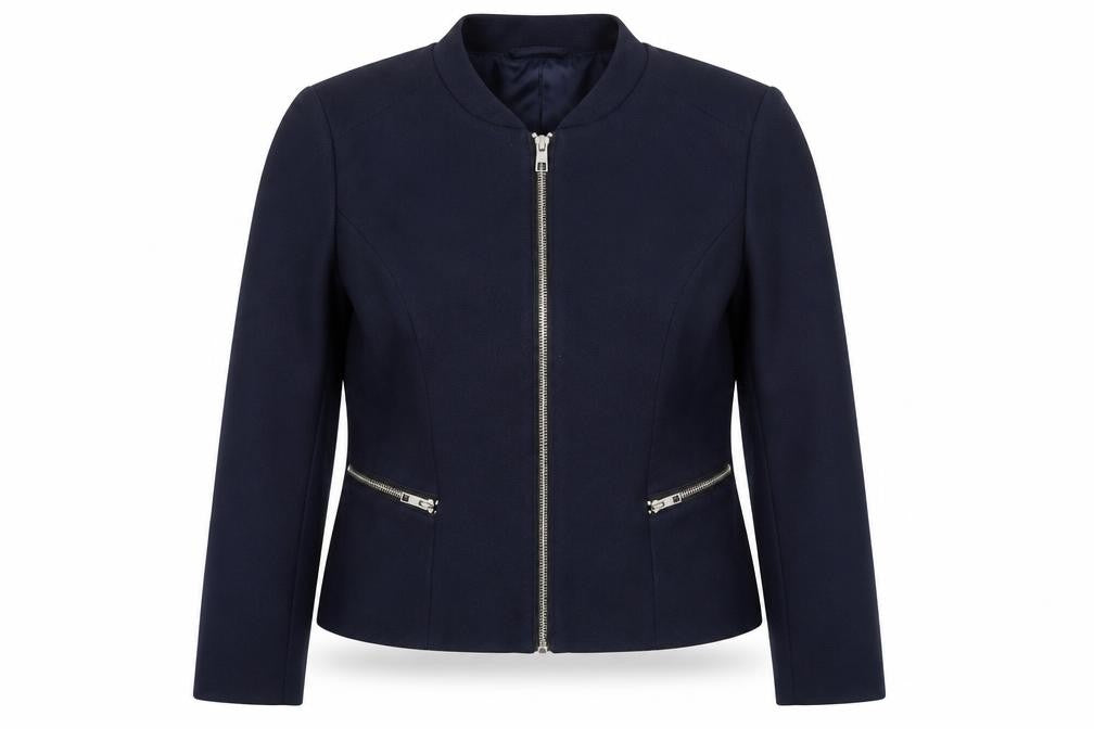 Womens UK Size 12 Jacqueline de Yong Blue Basic Jacket
