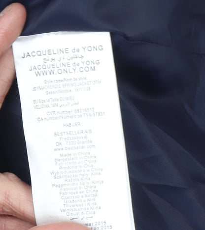 Womens UK Size 12 Jacqueline de Yong Blue Basic Jacket