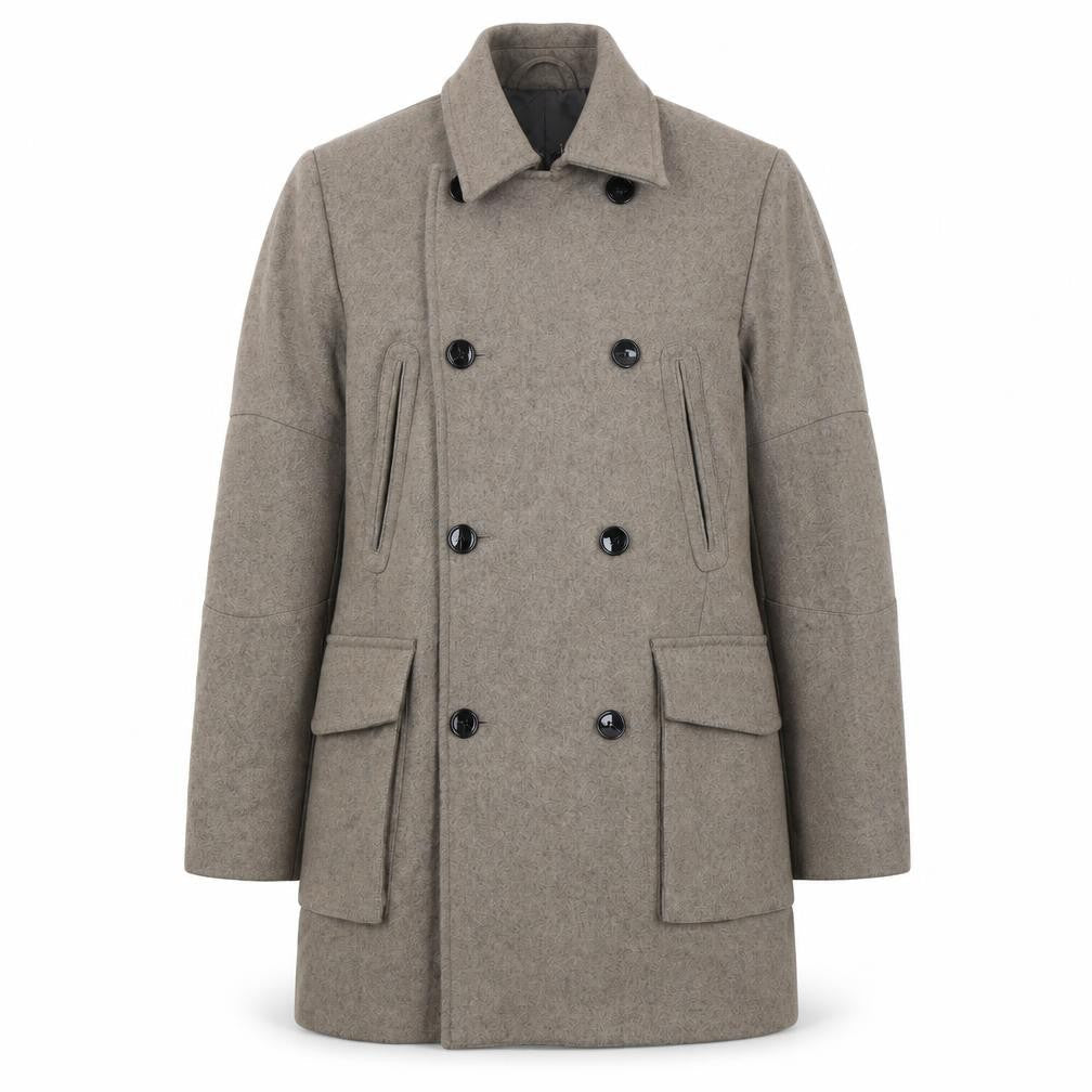 Womens UK Size S Reiss Beige Pea Coat