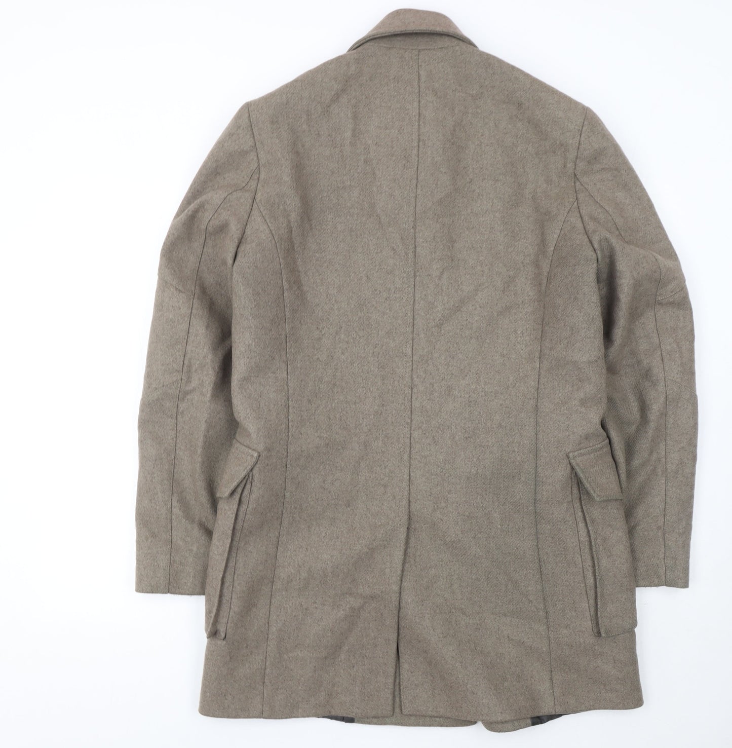 Womens UK Size S Reiss Beige Pea Coat