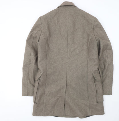 Womens UK Size S Reiss Beige Pea Coat