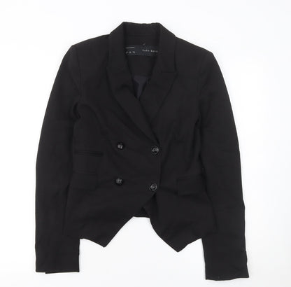 Womens UK Size XS Zara Basic Regular Black Blazer