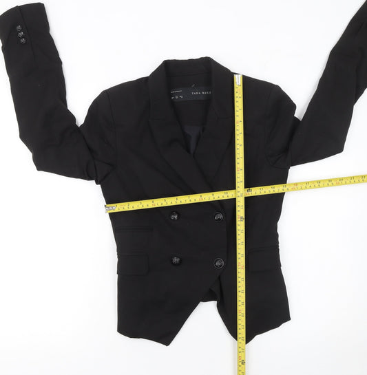 Womens UK Size XS Zara Basic Regular Black Blazer