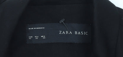 Womens UK Size XS Zara Basic Regular Black Blazer
