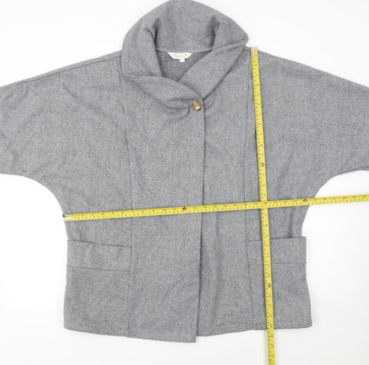 Womens UK Size XS Apricot Grey Overcoat
