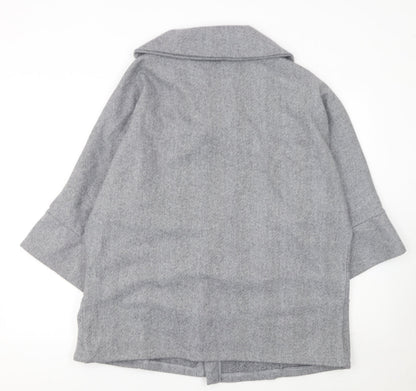 Womens UK Size XS Apricot Grey Overcoat