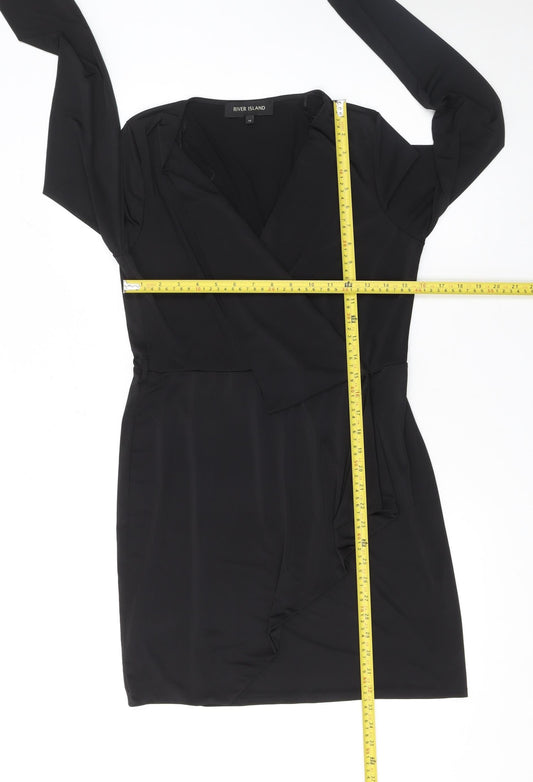 Womens UK Size 14 River Island Wrap Dress
