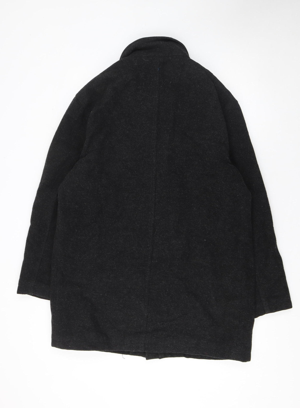 Mens UK Size M STAMP COLLECTION Black Overcoat