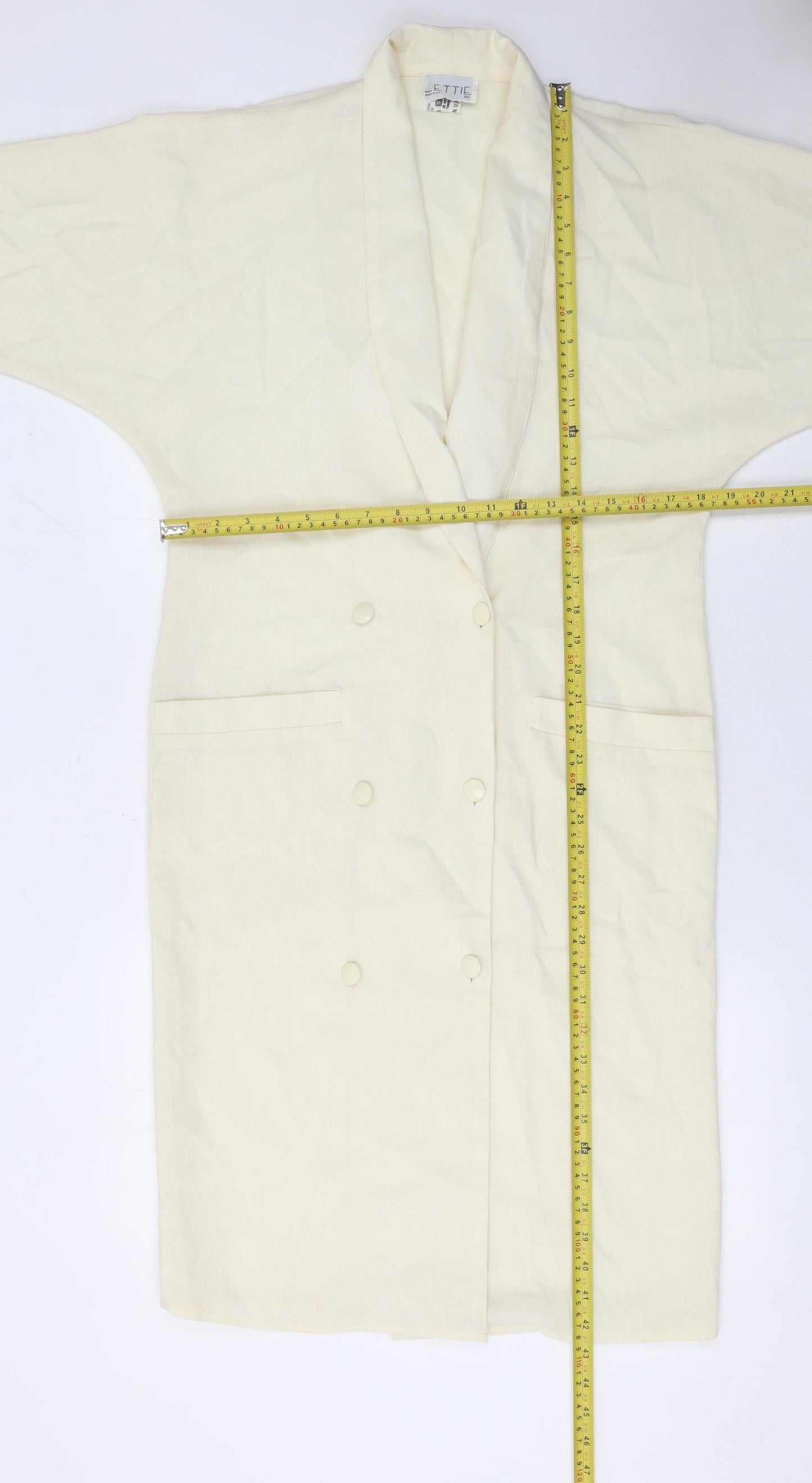 Womens UK Size 10 Lettie Regular Ivory Blazer