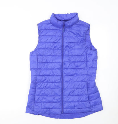 Womens UK Size 10 Dunnes Stores Blue Puffer Jacket