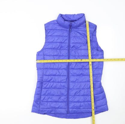 Womens UK Size 10 Dunnes Stores Blue Puffer Jacket