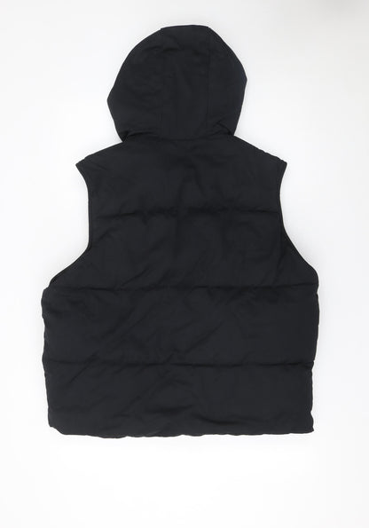Womens UK Size L Zara Black Puffer Jacket