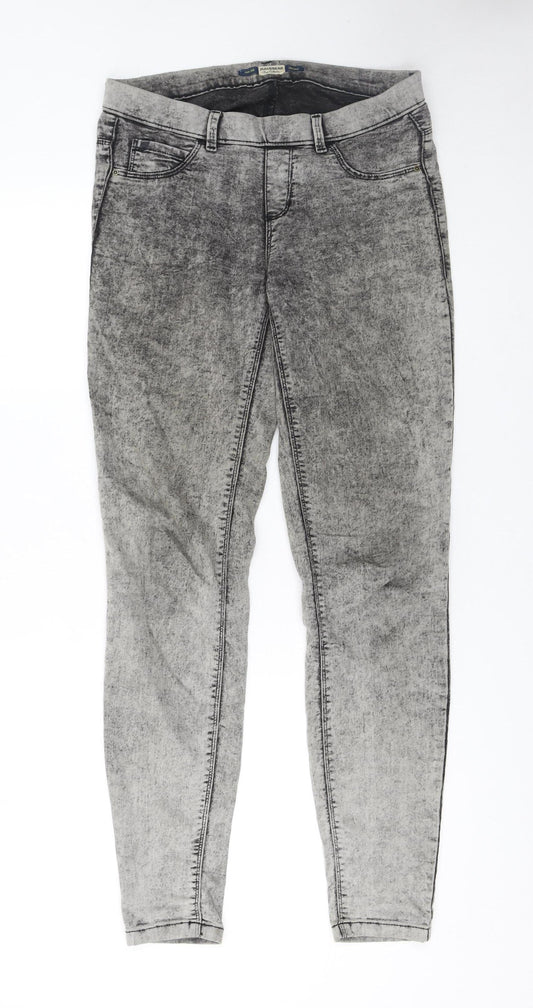 Womens UK Size 10 Pull & Bear Slim Fit Skinny Grey Jeans